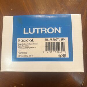 NEW Lutron RadioRA RALV-300TL-WH Magnetic Low Voltage Tabletop Dimmer